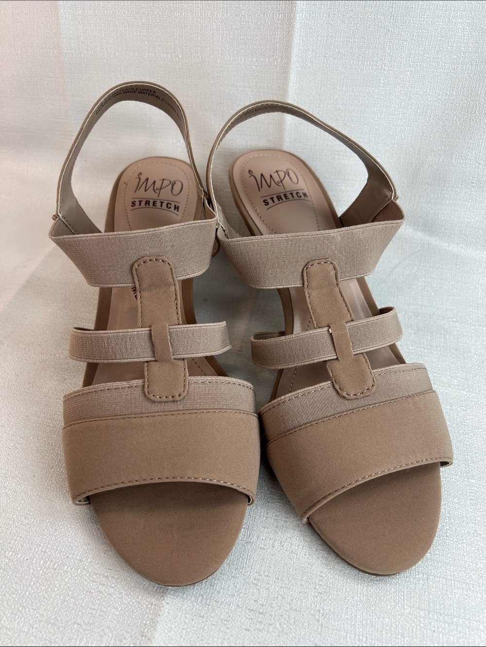 IMPO, tan stretch, sandals